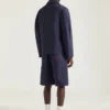 Couture-jasje met naden in denim, geborduurd met Givenchy Paris Couture-jasje met naden in denim, geborduurd met Givenchy Paris