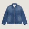 Couture-jasje met naden in donkerblauw denim Couture-jasje met naden in donkerblauw denim