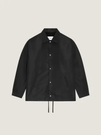 Couture-naad polyfaille jasje met Givenchy Paris-patch