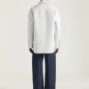 Couture-overhemd met naden in leer Couture-overhemd met naden in leer