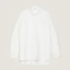 Couture-overhemd met naden in leer Couture-overhemd met naden in leer