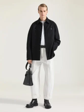 Couture-overhemd met naden van flanel Couture-overhemd met naden van flanel