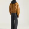 Couture Raglan-blouson met naden in leer Couture Raglan-blouson met naden in leer