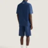 Couture Seam-shirt van indigoblauw denim met Givenchy-stempel