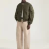 Couture Seam-bomberjack van katoen met Givenchy-stempelprint Couture Seam-bomberjack van katoen met Givenchy-stempelprint