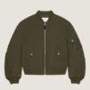 Couture Seam-bomberjack van katoen met Givenchy-stempelprint Couture Seam-bomberjack van katoen met Givenchy-stempelprint
