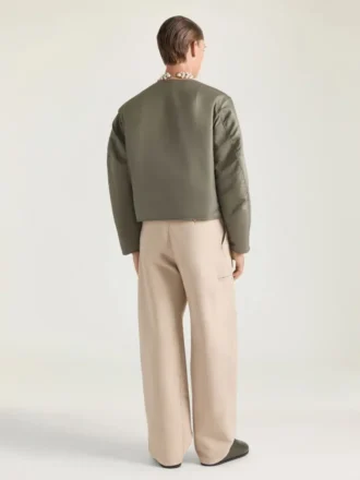Couture Seam-bomberjack van nylon met Givenchy Paris-patch