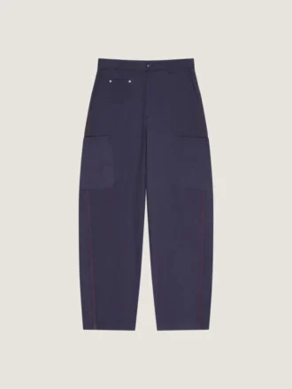 Couture Seam-cargobroek van visgraatdenim Couture Seam-cargobroek van visgraatdenim
