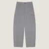 Couture Seam-cargobroek van visgraatdenim Couture Seam-cargobroek van visgraatdenim