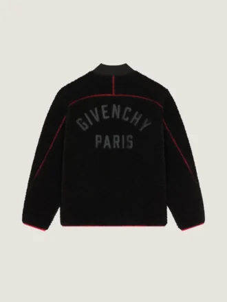 Couture Seam fleecejas met borduursel Givenchy Paris