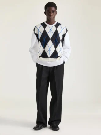 Couture Seam gebreide argyle-trui