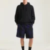 Couture Seam-hoodie van fleece met clapperboard-print Couture Seam-hoodie van fleece met clapperboard-print