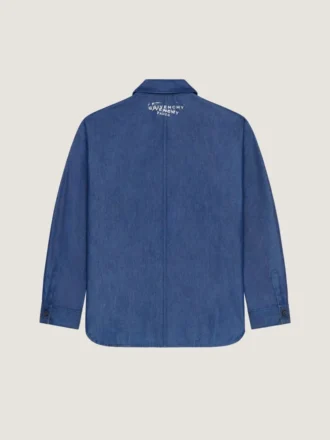Couture Seam Overshirt Denim met Givenchy-stempel