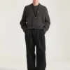 Couture-trui met naden van alpaca- en jakwol Couture-trui met naden van alpaca- en jakwol