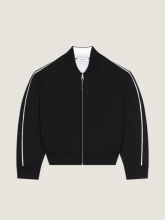 Couture-vest met naden van wol, Givenchy Paris Jacquard