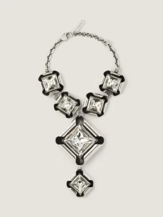 Deconstructed Crystals-armband van metaal en kristallen