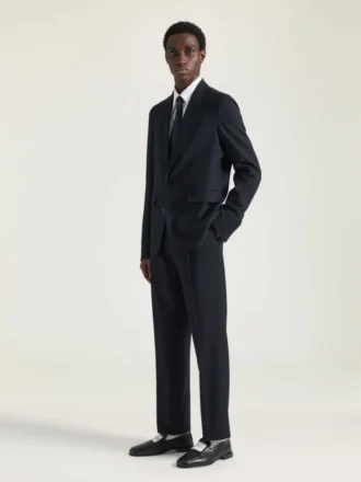 Broek met relaxte pasvorm van flanel Broek met relaxte pasvorm van flanel