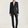 Gestreepte skinny broek van wol Gestreepte skinny broek van wol