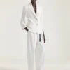 Broek met dubbele plooien van wol Broek met dubbele plooien van wol