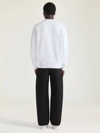 Fleece-sweatshirt met surrealistische print