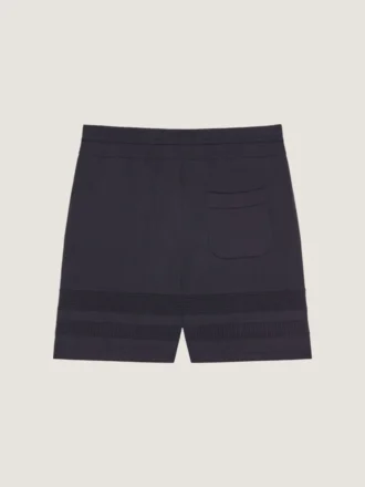 Gebreide korte broek met mesh-details Gebreide korte broek met mesh-details