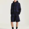 Lichtgewicht blouson van geruite jacquard Lichtgewicht blouson van geruite jacquard