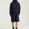 Lichtgewicht blouson van geruite jacquard Lichtgewicht blouson van geruite jacquard