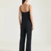 Gesneden jumpsuit van crêpe cady