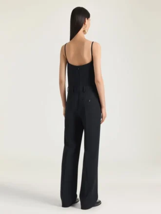 Gesneden jumpsuit van crêpe cady