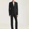 Getailleerde broek met rechte pijpen van wol Getailleerde broek met rechte pijpen van wol