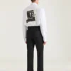 Getailleerde broek met rechte pijpen van wol Getailleerde broek met rechte pijpen van wol