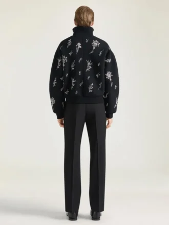 Getailleerde broek met rechte pijpen van wol en mohair Getailleerde broek met rechte pijpen van wol en mohair