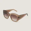 Givenchy opvallende zonnebril van acetaat Givenchy opvallende zonnebril van acetaat