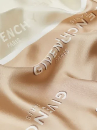 Givenchy Shadow tweekleurige vierkante sjaal van zijde