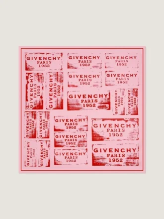Givenchy-stempel vierkant in zijde