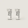 Givenchy Tape-oorbellen van metaal en email