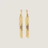 Givenchy Tape-oorbellen van metaal en email