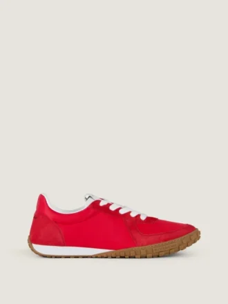 Glide sneakers van nylon en suède