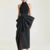 Halterneck-top van wol en viscose Halterneck-top van wol en viscose