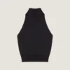 Halterneck-top van wol en viscose Halterneck-top van wol en viscose