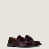 Herenloafers van geborsteld leer