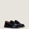 Herenloafers van geborsteld leer Herenloafers van geborsteld leer