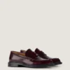 Herenloafers van geborsteld leer Herenloafers van geborsteld leer