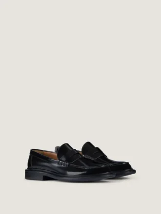 Herenloafers van geborsteld leer