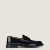 Herenloafers van geborsteld leer Herenloafers van geborsteld leer