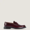 Herenloafers van geborsteld leer Herenloafers van geborsteld leer