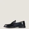 Herenloafers van geborsteld leer Herenloafers van geborsteld leer