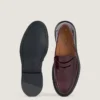 Herenloafers van geborsteld leer Herenloafers van geborsteld leer