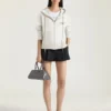 Hoodie met ritssluiting van wol en kasjmier Hoodie met ritssluiting van wol en kasjmier
