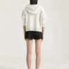 Hoodie met ritssluiting van wol en kasjmier Hoodie met ritssluiting van wol en kasjmier